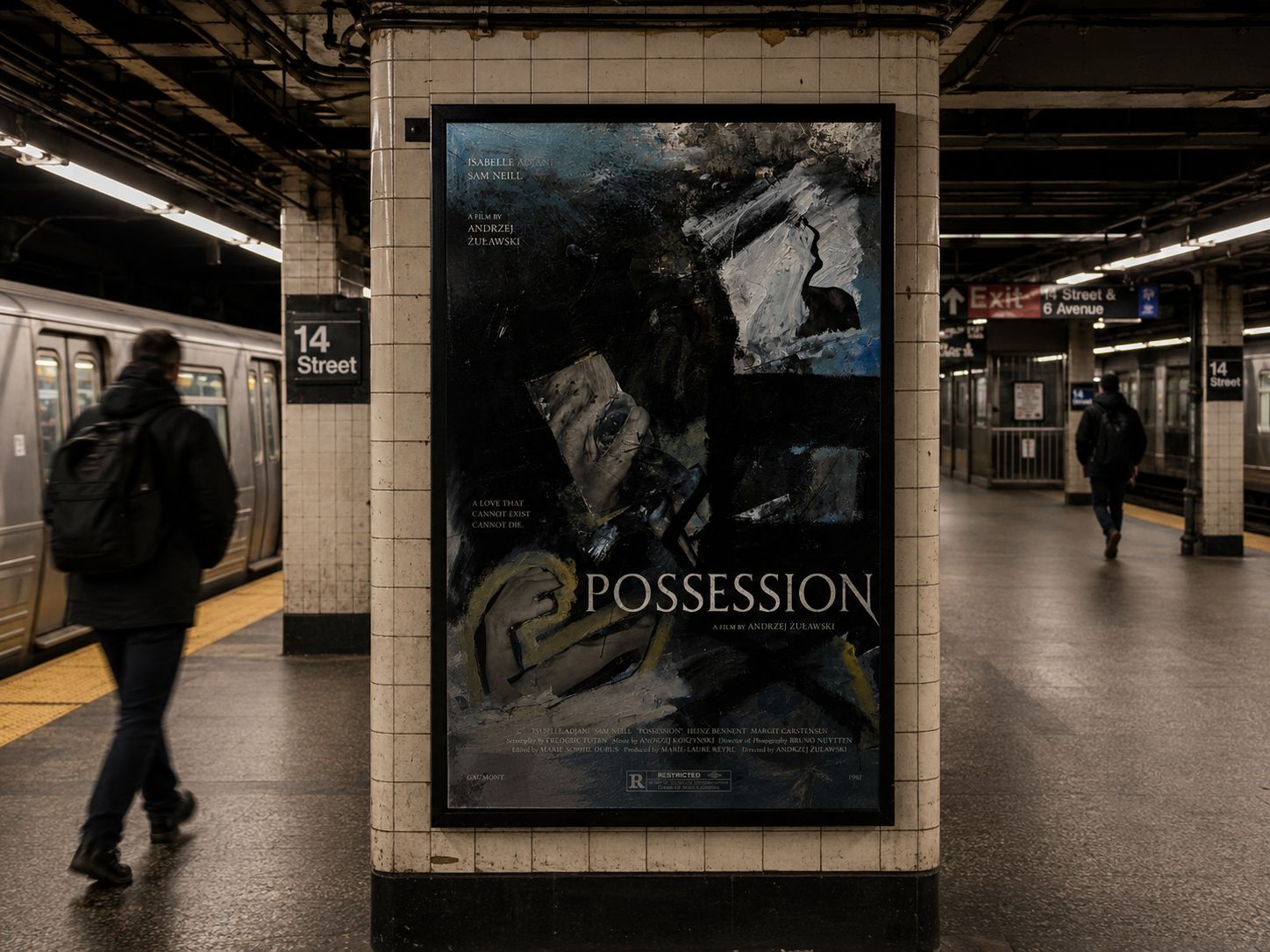 Possession poster at 14 Street subway station